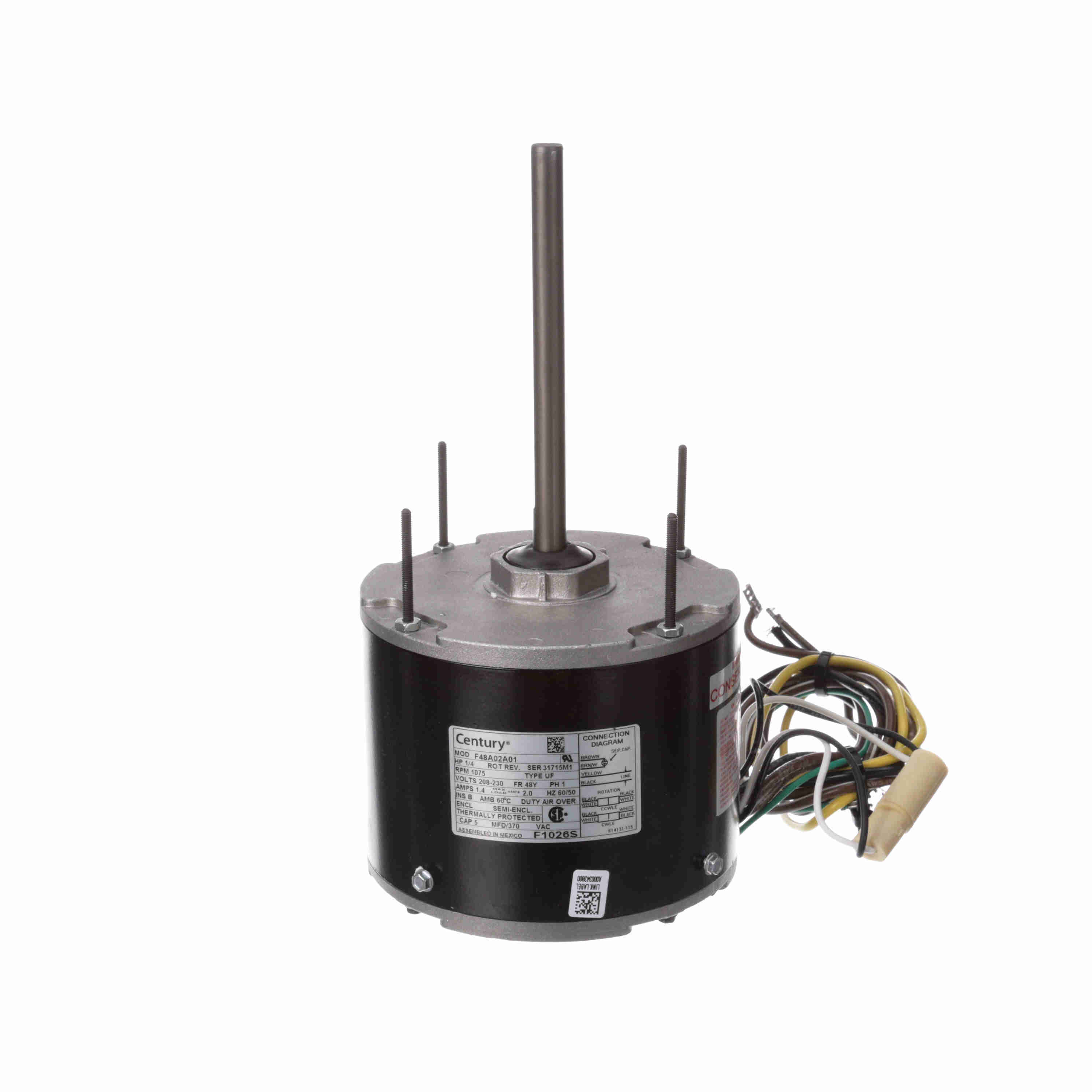  - 5 5/8 Open Lead End Condenser Fan Motors